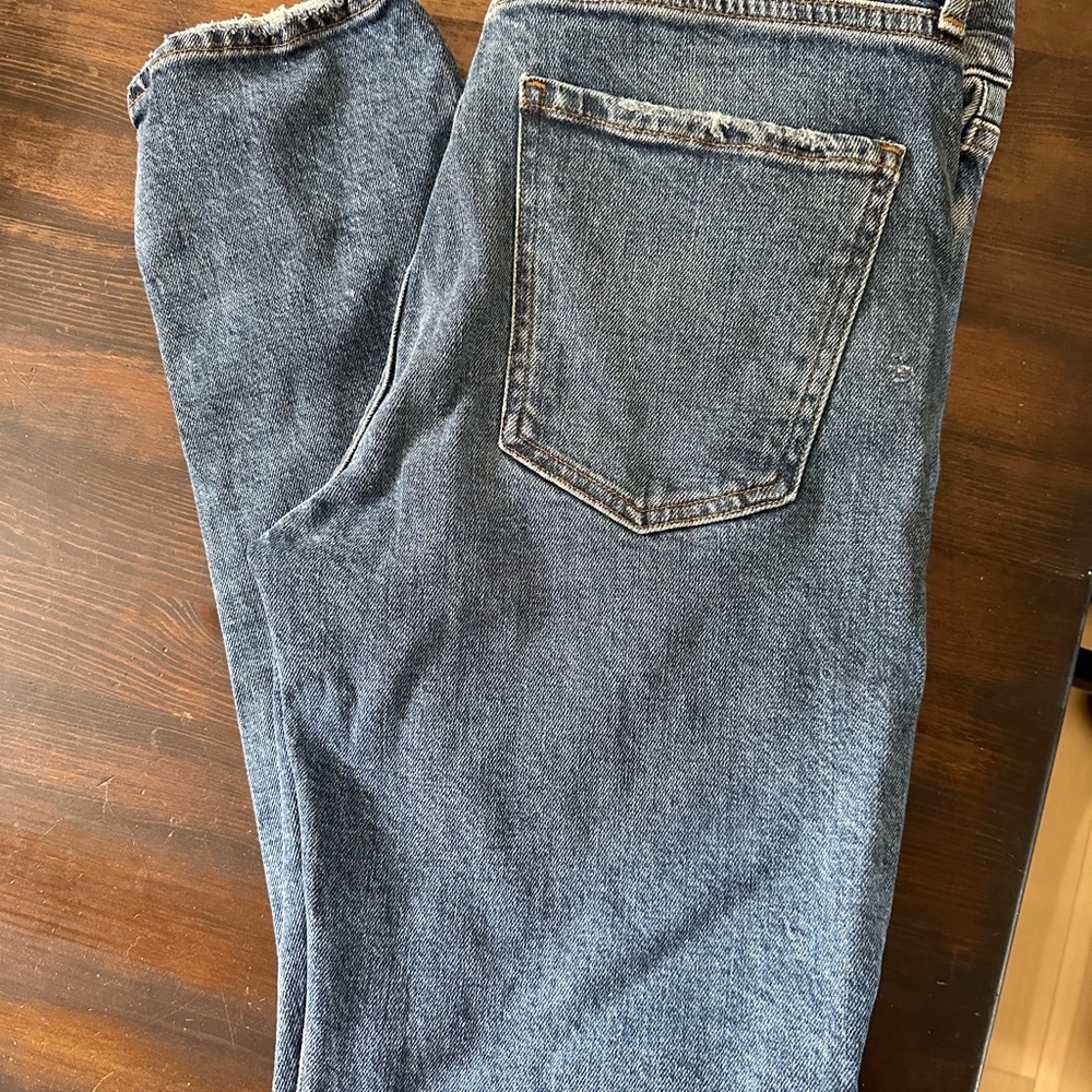 Agolde Medium Wash Straight Jeans